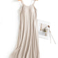 Full Size Scoop Neck Midi Cami Dress with Bra