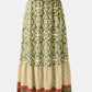 Geometric Elastic Waist Maxi Skirt