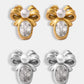 Titanium Steel Bow Stud Earrings