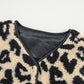 Leopard Button Up Vest Coat