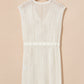 Side Slit Drawstring V-Neck Knit Cover Up Dress