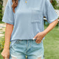 Full Size Round Neck Half Sleeve T-Shirt