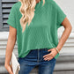 Lovelet Round Neck Short Sleeve Rib T-Shirt