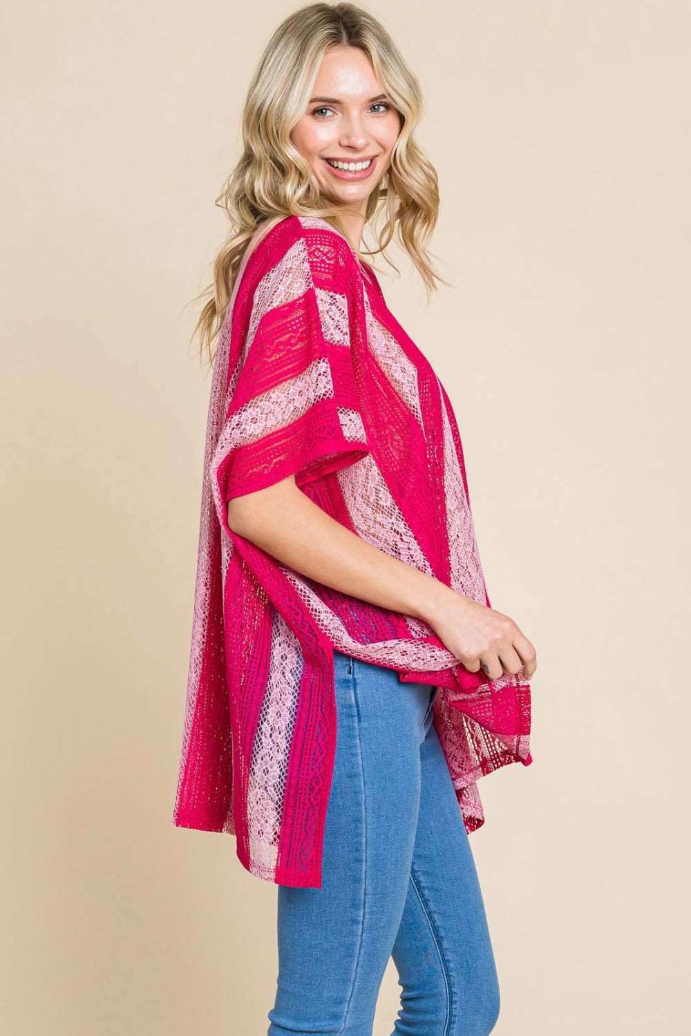 Cotton Bleu by Nu Label V Neck Drop Shoulder Oversize Top *