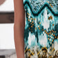 Printed Scoop Neck Wide Strap Tank