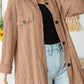 Button Up Drop Shoulder Jacket