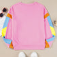 Contrast Football Long Sleeve Sweatshirt