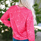 Christmas Santa Claus Tie Dye Print Pullover Sweatshirt