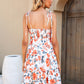 Floral Tiered Spaghetti Strap Dress