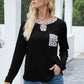 Cutout Leopard Round Neck Long Sleeve T-Shirt