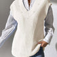 Pearl Trim V-Neck Sweater Vest