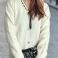 Tied V-Neck Long Sleeve Sweater