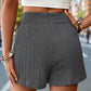 Beautiful Bea Tied Textured High Waist Shorts