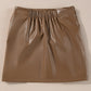 Bowknot Elastic Waist Mini Skirt