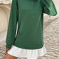 Devine Ruffle Hem Long Sleeve Mini Dress