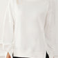 Exposed Seam High-Low Long Sleeve Sweatshirt