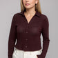 Johnny Collar Long Sleeve Knit Shirt