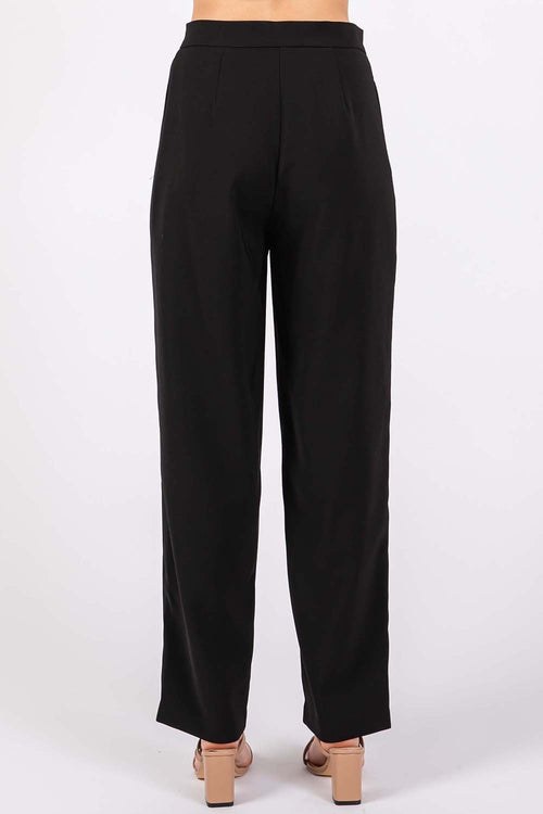 GeeGee High-Waisted Pleated Pants *