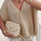 V-Neck Button Up Short Sleeve Cardigan