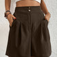 High Waist Shorts with Pockets