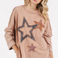 Mittoshop Mineral Wash Star Patch Long Sleeve T-Shirt