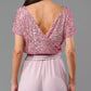 Full Size Sequin Round Neck Short Sleeve Wide Leg Jumpsuit