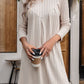 Round Neck Long Sleeve Mini Dress