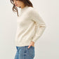 Be Cool Heathered Round Neck Long Sleeve Sweater