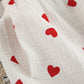 Basic Bae Heart Collared Neck Button Down Top and Shorts Set