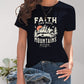 Full Size Graphic Round Neck Short Sleeve T-Shirt