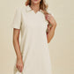 Double Take Full Size Texture Short Sleeve Dress
