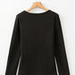 Round Neck Long Sleeve Top