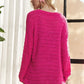 ADORA V-Neck Drop Shoulder Long Sleeve Sweater