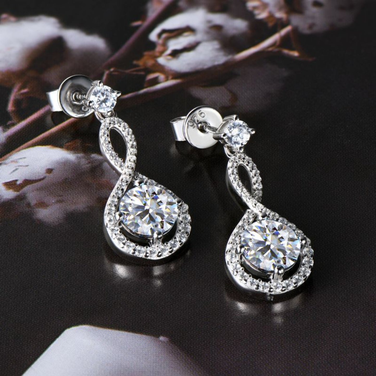 1 Carat Moissanite 925 Sterling Silver Earrings 💜