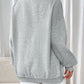 Perfee Round Neck Long Sleeve Sweatshirt