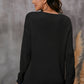 V-Neck Drop Shoulder Sweater