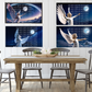 Angel at Night Digital Art in PDF SVG PNG File Formats