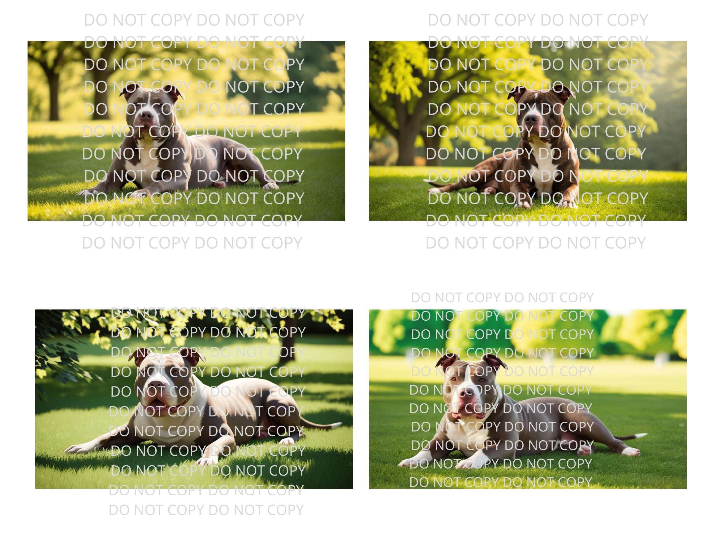 Pitbull Digital Art in PDF SVG PNG File Formats