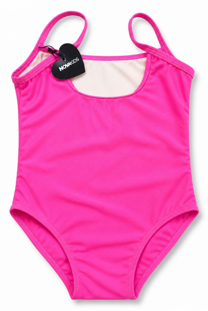 Toddler Mini Barbie Sun & Fun Hot Pink One-Piece Swimsuit – Size 4T