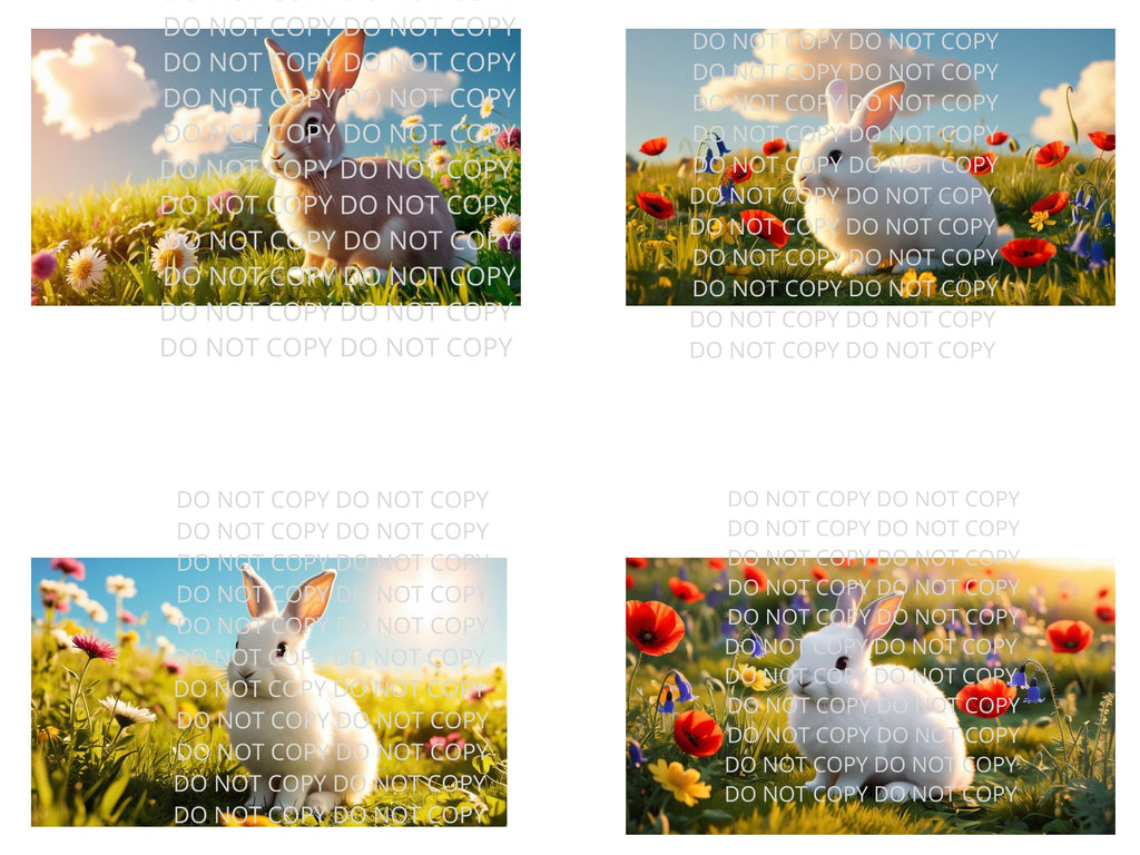 Bunny Digital Art in PDF SVG PNG File Formats