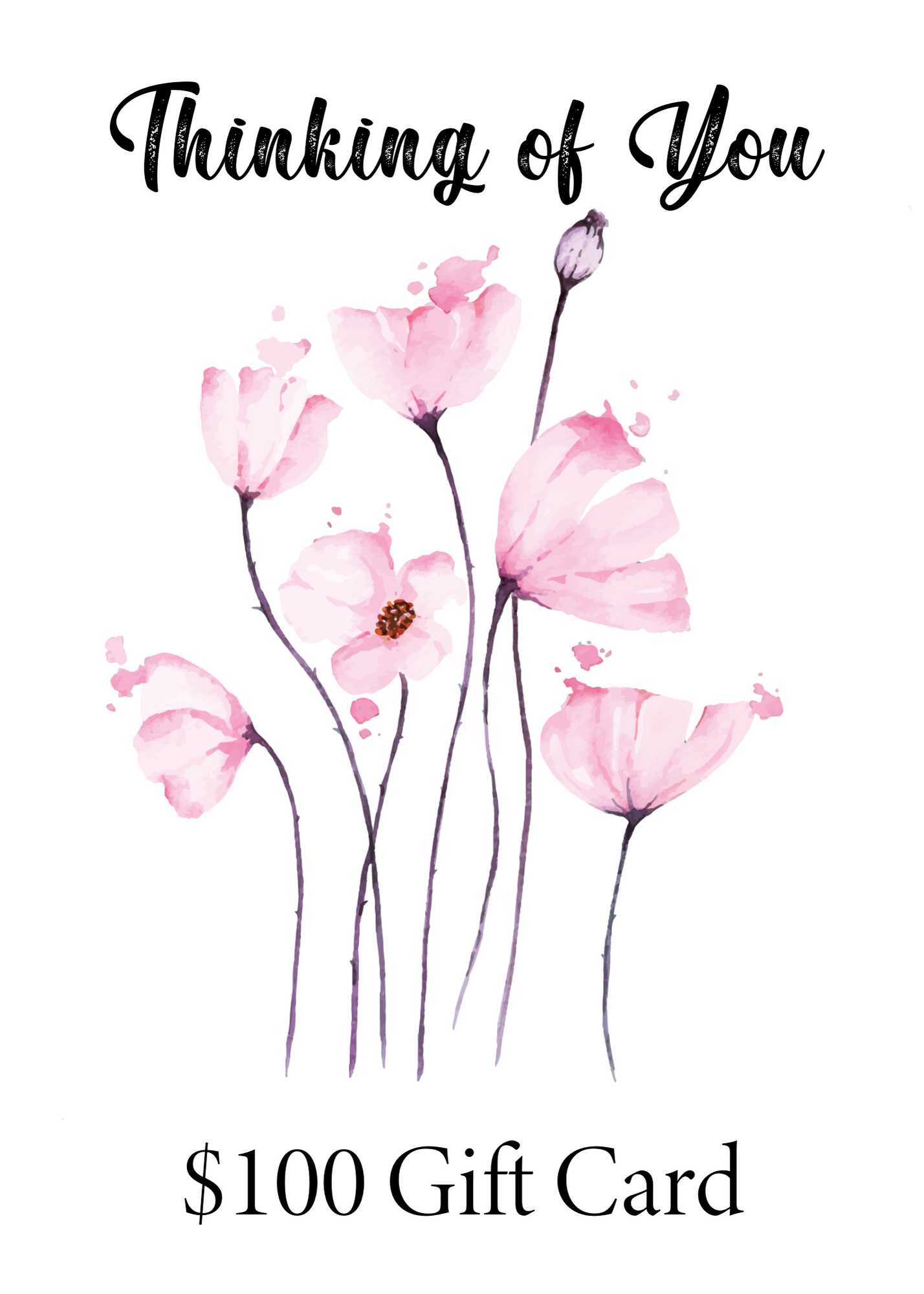 Thinking of You Gift Card in Pink