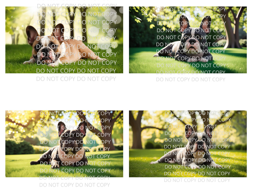 French Bulldog Digital Art in PDF SVG PNG File Formats