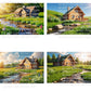Log Cabin Digital Art in PDF SVG PNG File Formats