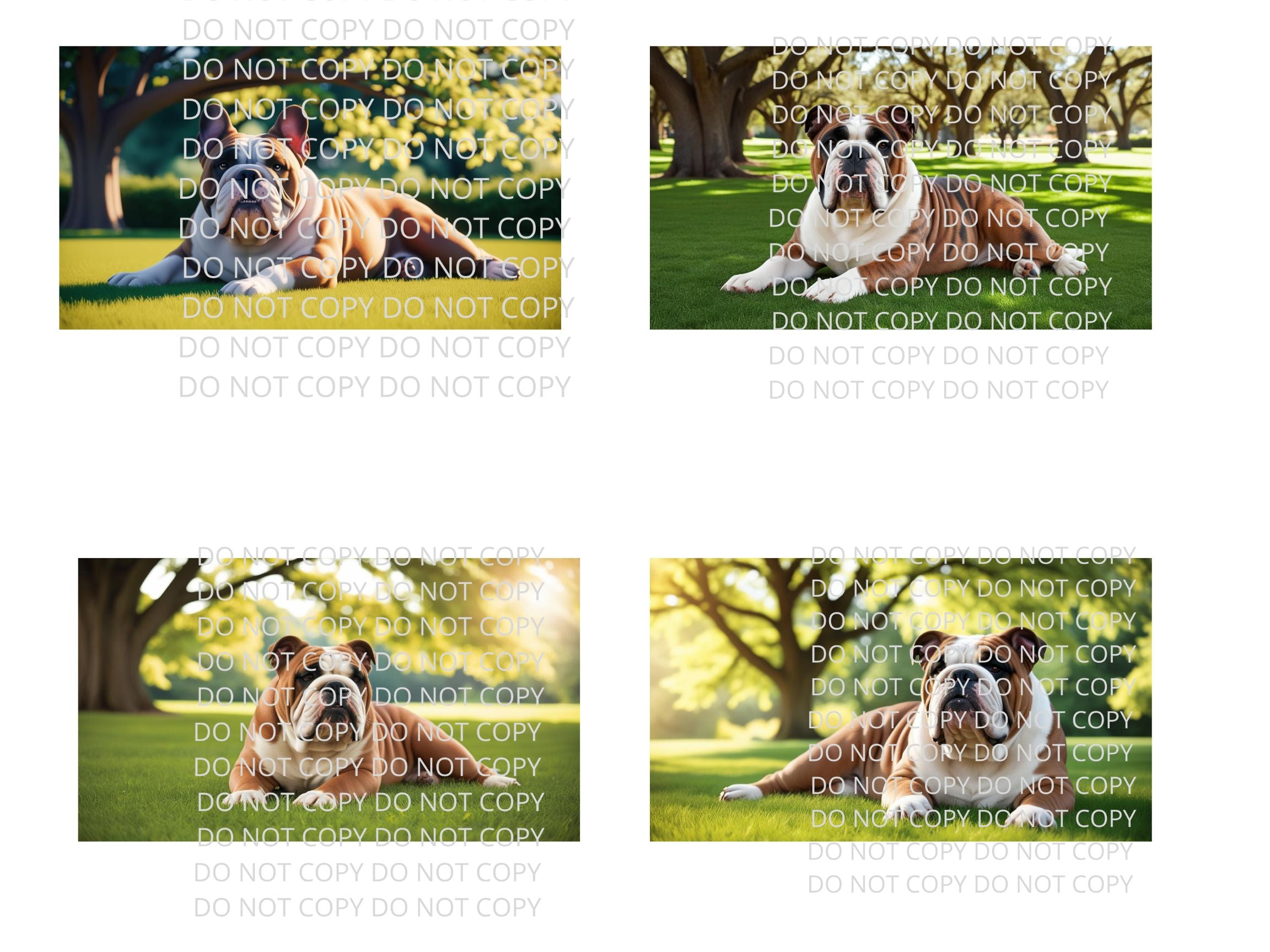 English Bulldog Digital Art in PDF SVG PNG File Formats