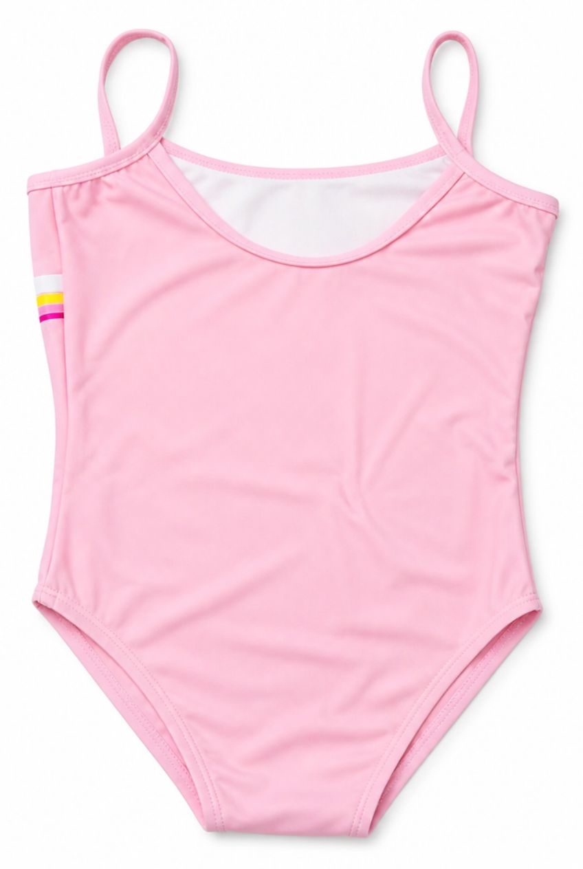 Mini Barbie Sun & Fun Light Pink One Piece Swimsuit - Size 4T