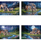 Mother Wolf and Cubs Digital Art in SVG PNG File Formats