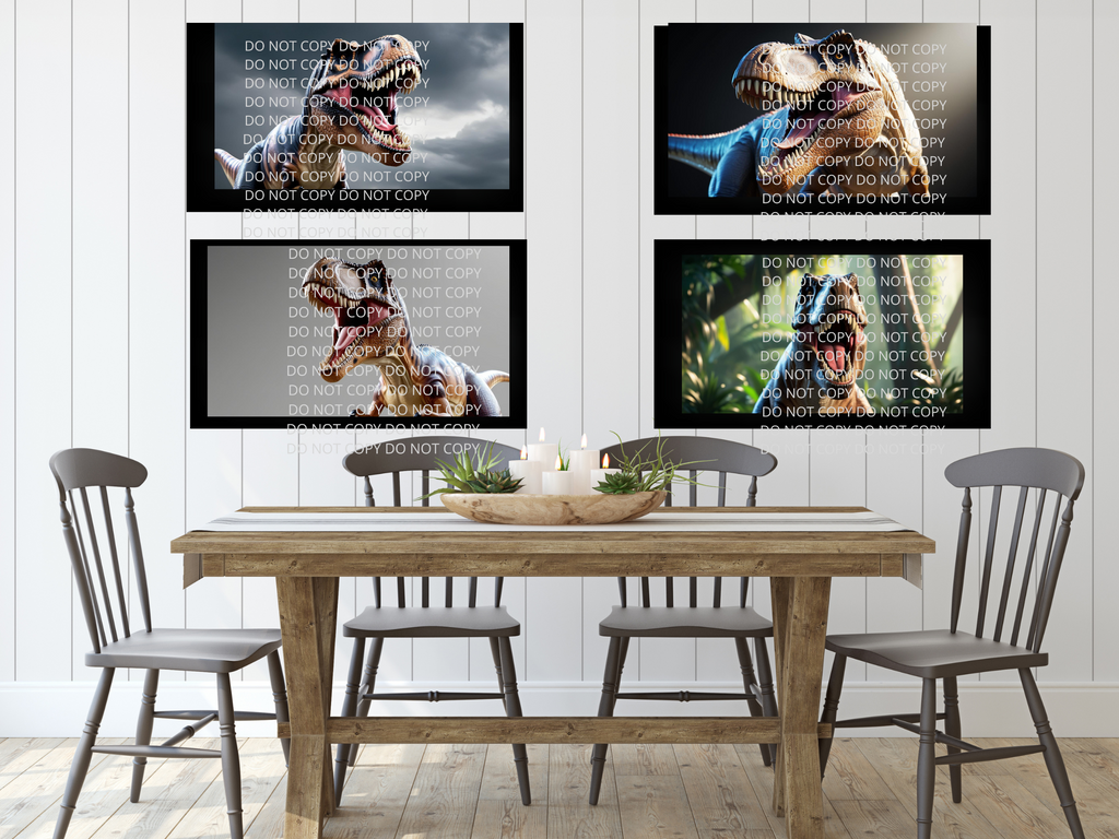 T Rex Digital Art in PDF SVG PNG File Formats