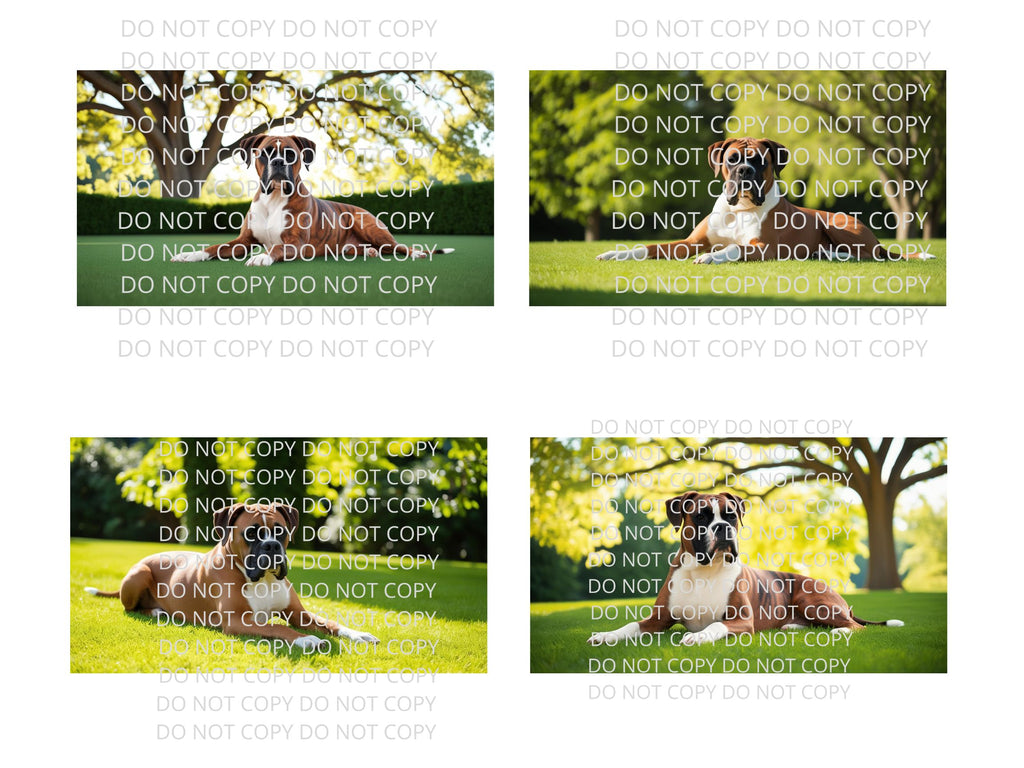 Boxer Dog Digital Art in PDF SVG PNG File Formats