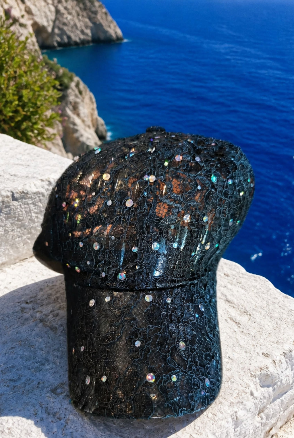 Something Special Black Bling Baseball Cap