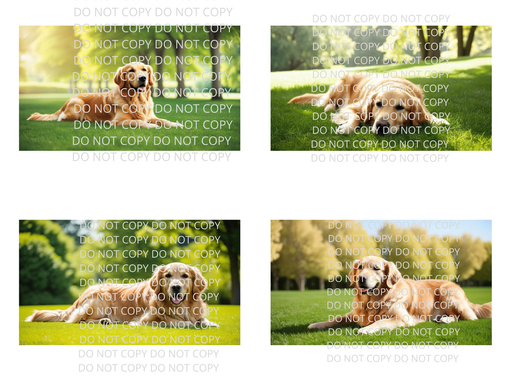 Golden Retriever Digital Art in PDF SVG PNG File Formats